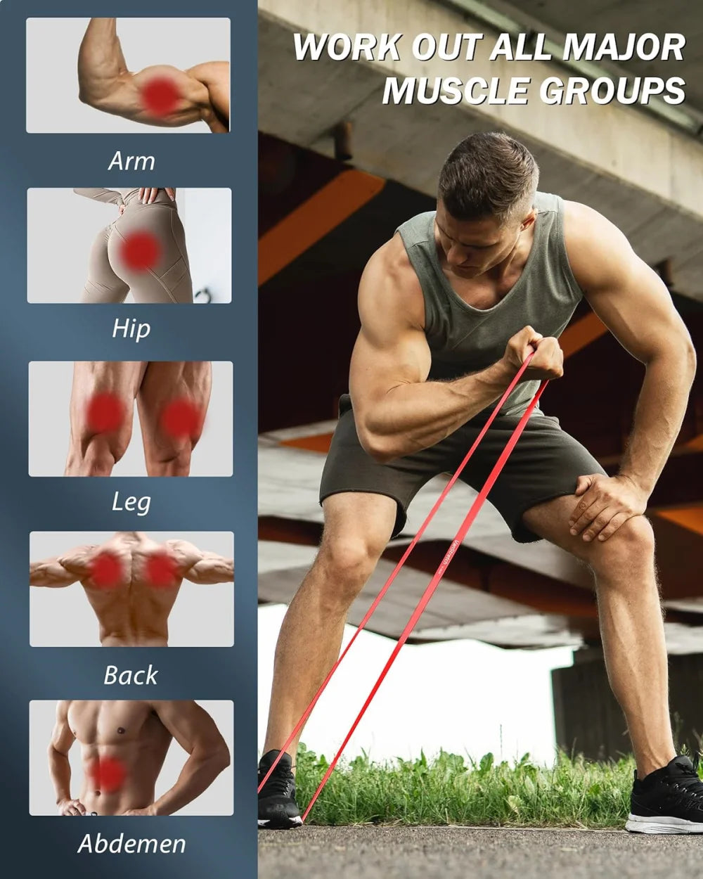 TPE Pull Up Assist & Resistance Loop Band