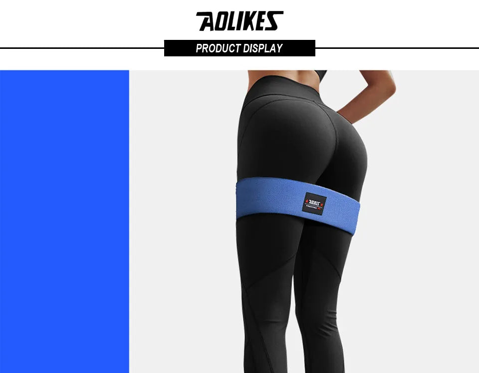 AOLIKES Unisex Booty Band Hip Circle Loop Resistance Band Workout Exercise for Legs Thigh Glute Butt Squat Bands Non-slip Design