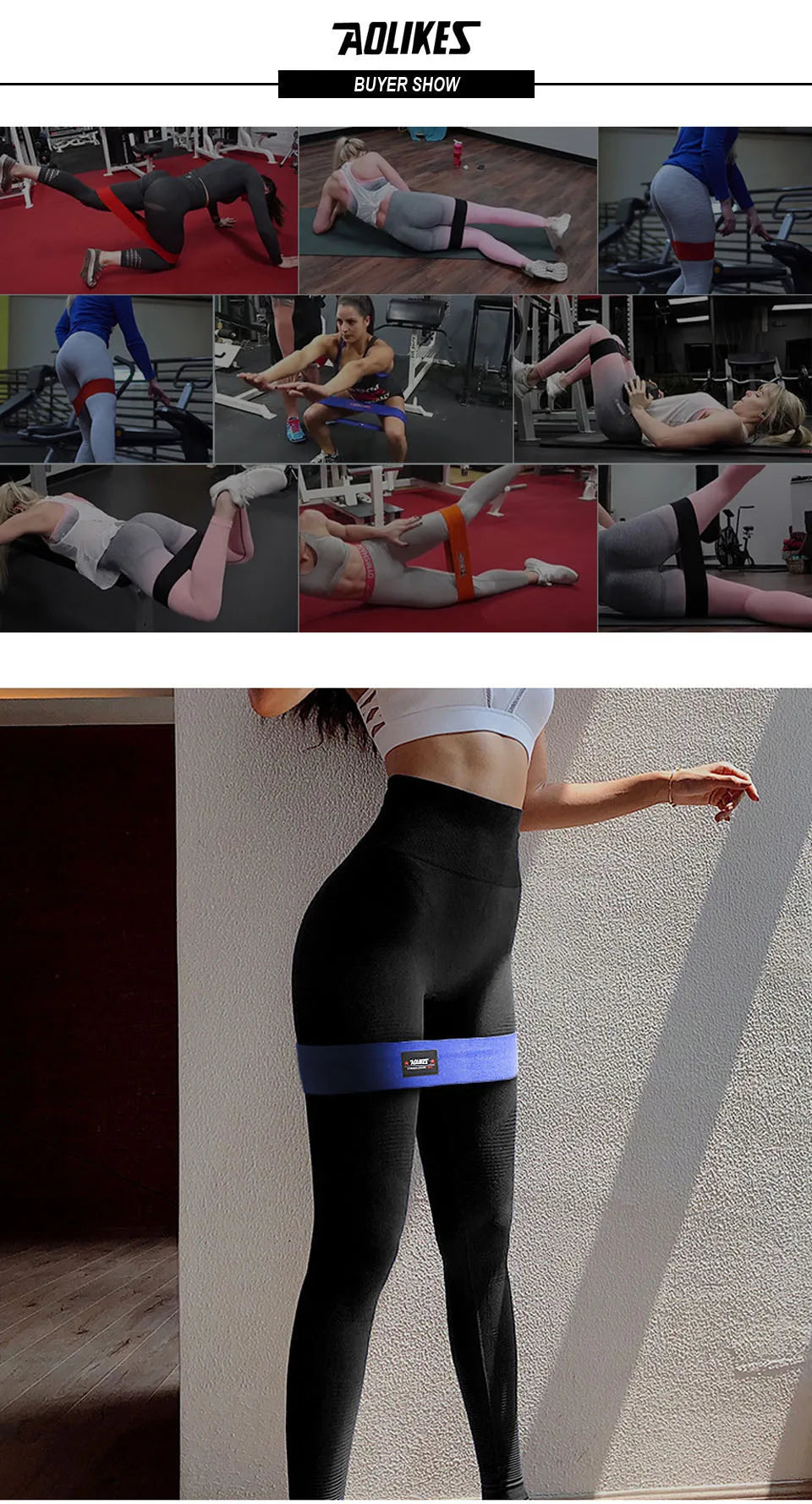 Non-Slip Booty Band Hip Circle Resistance Loop
