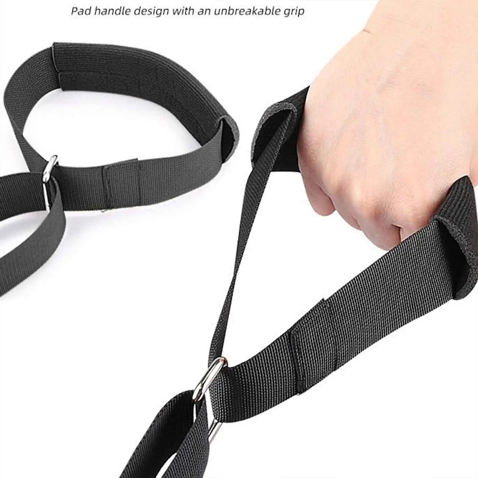 Leg Stretcher Strap Exercise Flexibility Stretch Bands Professional Padded Adjustable Bands For Yoga Heel Spurs Recovery Home