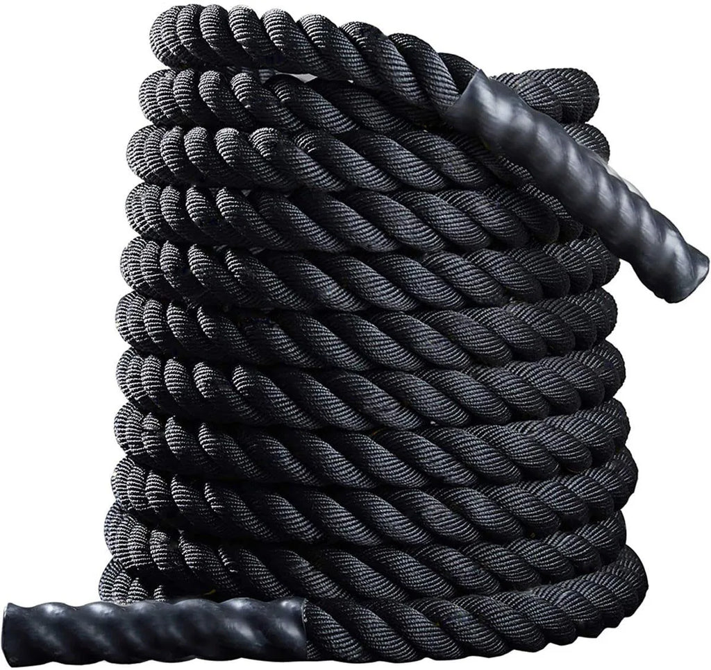 25mm*15m Heavy Duty Rope With Anchor Strap Kit, Core Strength Workout Equipment, Home Gym And Outdoor Workout