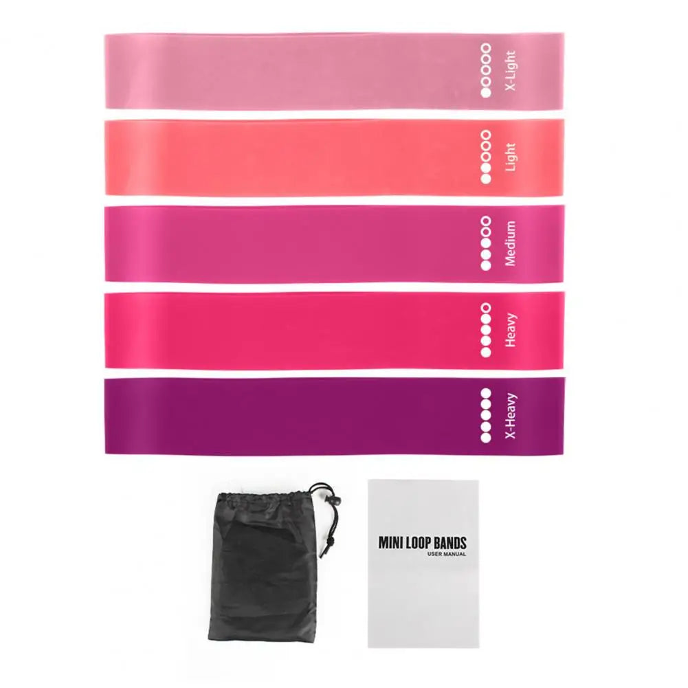Resistance Bands For Working Out 5 Levels Exercise Bands For Physical Therapy Strength Training Yoga Pilates Stretching Recovery