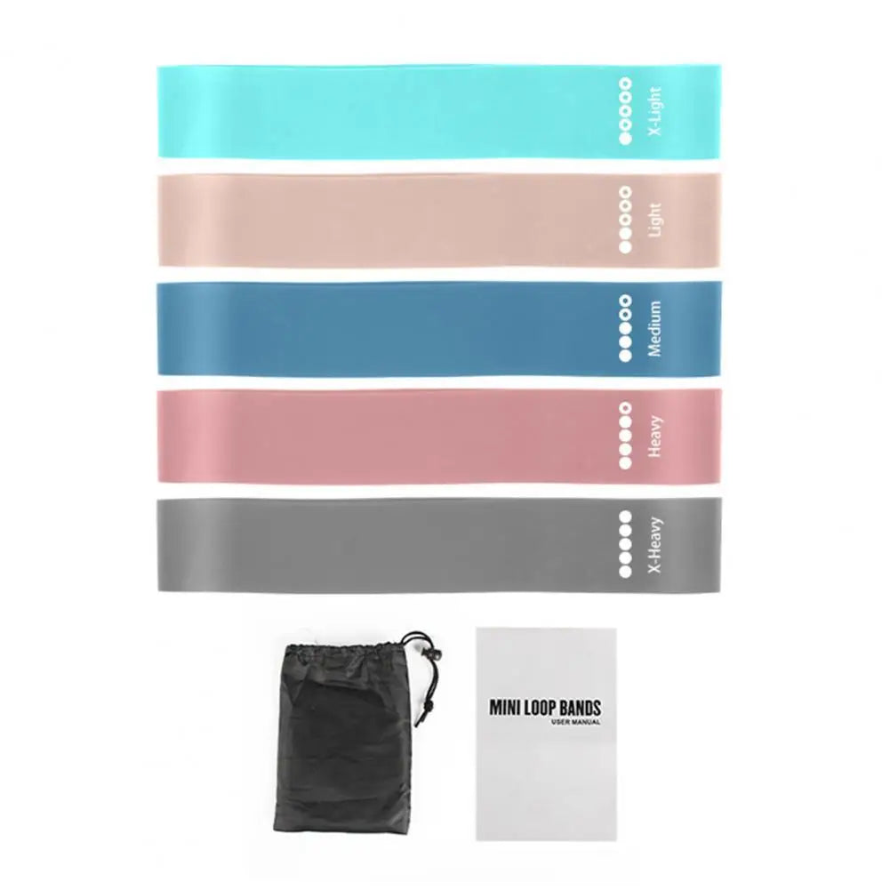 Resistance Bands For Working Out 5 Levels Exercise Bands For Physical Therapy Strength Training Yoga Pilates Stretching Recovery