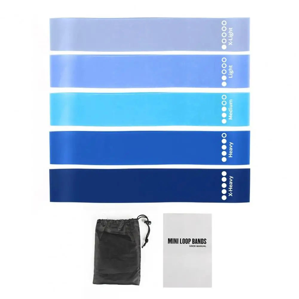 Resistance Bands For Working Out 5 Levels Exercise Bands For Physical Therapy Strength Training Yoga Pilates Stretching Recovery