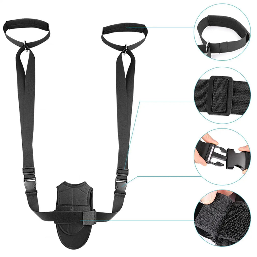 Leg Stretcher Strap Exercise Flexibility Stretch Bands Professional Padded Adjustable Bands For Yoga Heel Spurs Recovery Home