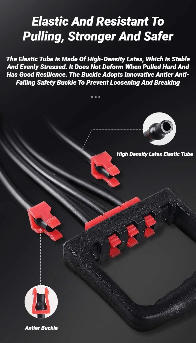 Suitable For Home And Gym Use Adjustable Rubber Resistance Band Multi-Functional Detachable Chest Trainer Fitness Equipment