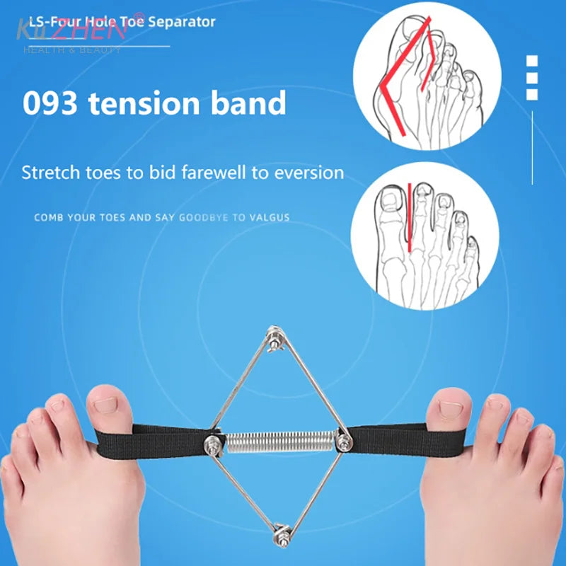 Toe Straightener Hallux Valgus Corrector Belt Foot Stretch Recovery Training Exerciser Strap Thumb Elastic Band Foot Tools