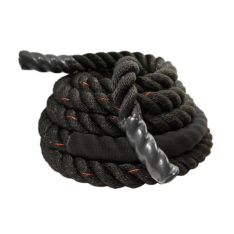 25mm*15m Heavy Duty Rope With Anchor Strap Kit, Core Strength Workout Equipment, Home Gym And Outdoor Workout