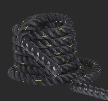 25mm*15m Heavy Duty Rope With Anchor Strap Kit, Core Strength Workout Equipment, Home Gym And Outdoor Workout