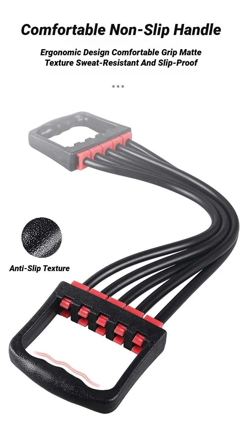 Suitable For Home And Gym Use Adjustable Rubber Resistance Band Multi-Functional Detachable Chest Trainer Fitness Equipment
