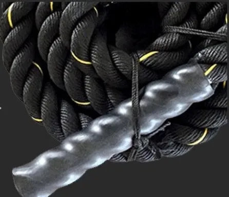 25mm*15m Heavy Duty Rope With Anchor Strap Kit, Core Strength Workout Equipment, Home Gym And Outdoor Workout
